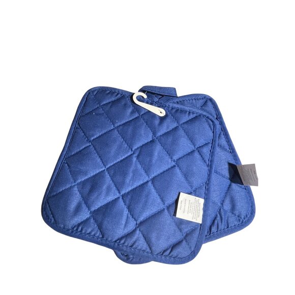 2~Snowman Family Kitchen Piece Pot Holder Holiday Style 7"x7" Cotton & Polyester - Picture 3 of 7